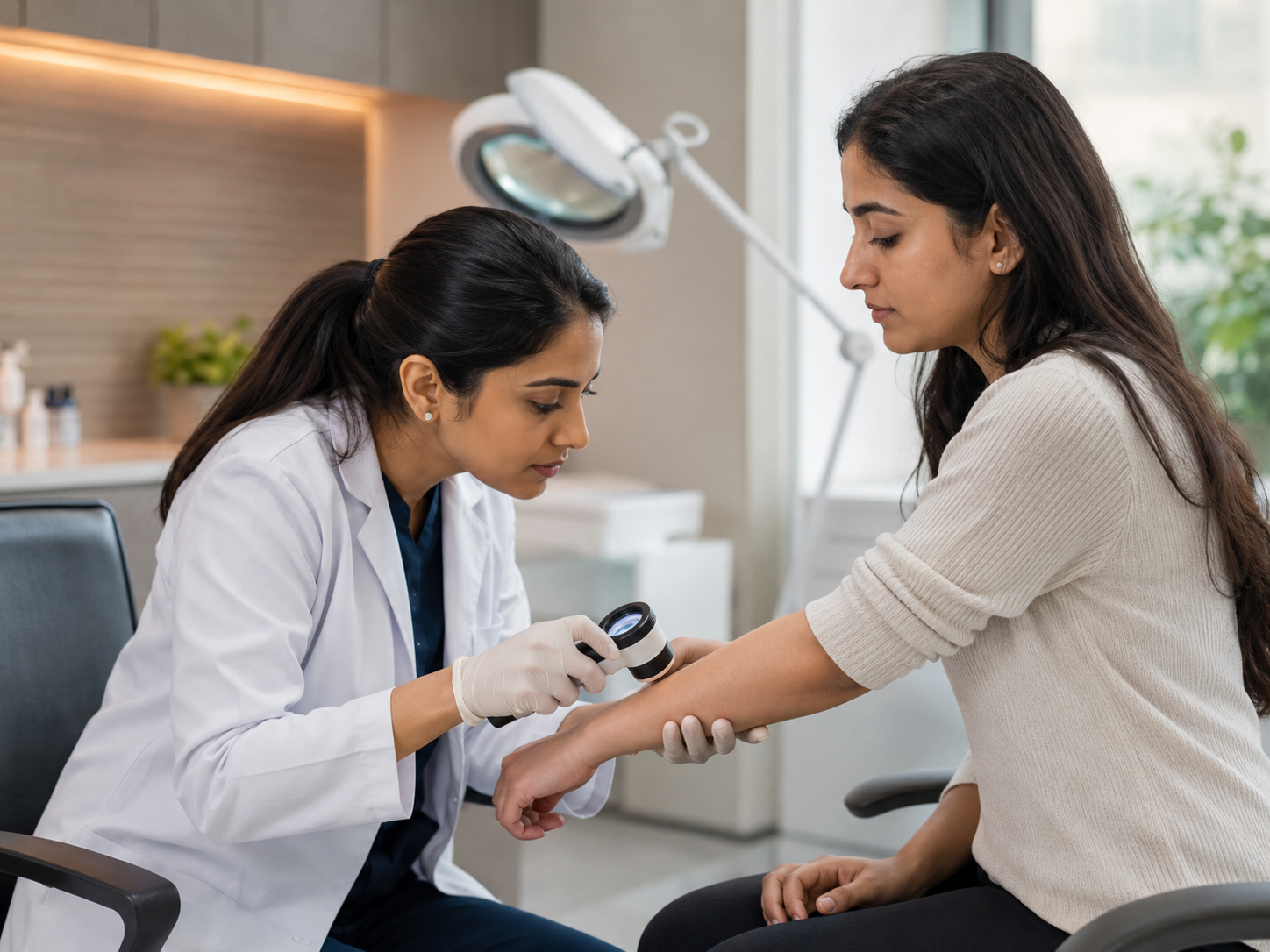 Clinician preparing a specialty-specific intake flow for dermatology.